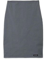 Miu Miu - Stretch Poplin Skirt - Lyst