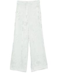 Calvin Klein - Wide Leg Trousers - Lyst