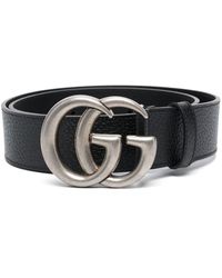 Gucci - GG-buckle Leather Belt - Lyst