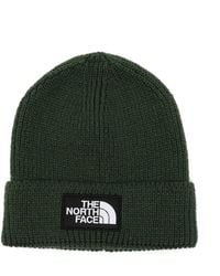 The North Face - Logo-Patch Ribbed-Knit Beanie Hat - Lyst