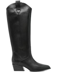 Poeve - 45Mm Pointed-Toe Knee-High Boots - Lyst