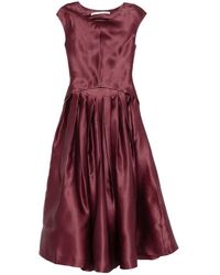 Mark Kenly Domino Tan - Dilia Atelier Pleated Dress - Lyst