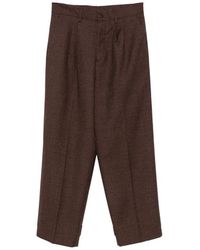 Costumein - Checked Button-Tab Trousers - Lyst