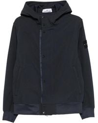 Stone Island - Jacket With Hood And Water- And Wind-Resistant Membrane - Lyst
