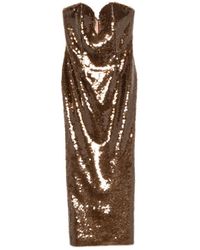 Ilkyaz Ozel - Sequin-Embellished Strapless Dress - Lyst