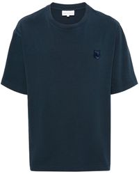 Maison Kitsuné - Fox-Motif Cotton T-Shirt - Lyst