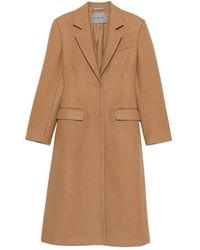 Balenciaga - Neutrals Coats - Lyst