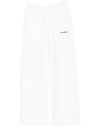 Sporty & Rich - Besma Logo-Embroidered Track Pants - Lyst