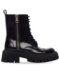Balenciaga - Tractor 20Mm Lace-Up Boots - Lyst