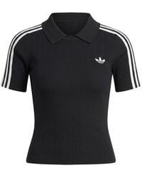 adidas - Cali Ribbed-Knit T-Shirt - Lyst