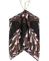 PUCCI - Baiadera-Print Chain-Link Halter Top - Lyst