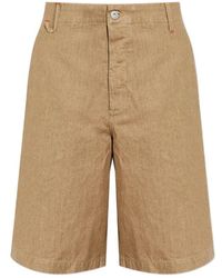 Jacquemus - Buttoned Denim Shorts - Lyst