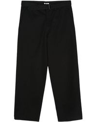 AURALEE - Wide-Leg Belted Trousers - Lyst