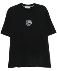 Stone Island - Logo-Print Crew-Neck T-Shirt - Lyst