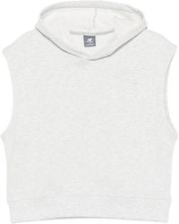 New Balance - Sweatshirt Sleeveless Hooded - Lyst