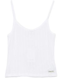 Sporty & Rich - Tank Top Pointelle Knit - Lyst
