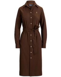 chinese dress ladies Authentic Cream Crewneck Long Sleeve Fit and Flare Dress
