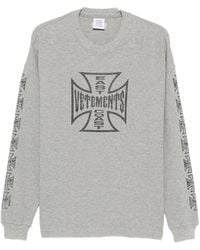 Vetements - Logo-Print Waffle-Knit T-Shirt - Lyst