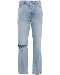 7 For All Mankind - X Chiara Biasi Low-Rise Straight-Leg Jeans - Lyst