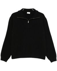 Saint Laurent - Ribbed-Knit Crew-Neck Sweater - Lyst