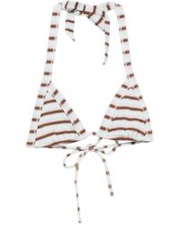 Frankie's Bikinis - Taite Thermal Striped Bikini Top - Lyst