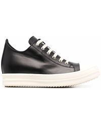 Rick Owens Jumbo Lace Geobasket High-top Sneakers in Black - Lyst