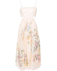 Zimmermann - Halliday Floral-Print Dress - Lyst