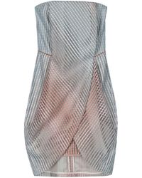 Giorgio Armani - Ombré-Ribbed Mini Dress - Lyst