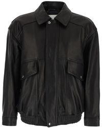 DUNST - Front-Pockets Leather Jacket - Lyst