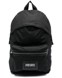 KENZO - Logo-patch Canvas Backpack - Lyst