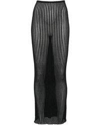 Dondup - Sheer-Knit Maxi Skirt - Lyst