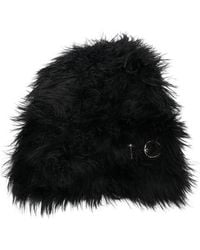 THUG CLUB - Faux-Fur Tc Logo-Plaque Beanie Hat - Lyst