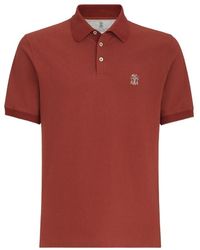 Brunello Cucinelli - Polo Shirt Cotton Piqué - Lyst