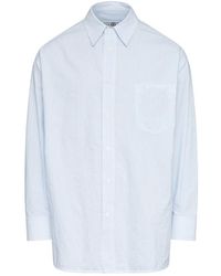 MM6 by Maison Margiela - Long Sleeve Striped Shirt - Lyst