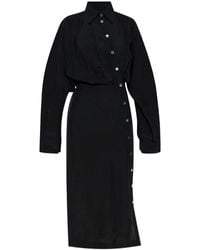 Sportmax - Button-Fastening Shirt Dress - Lyst