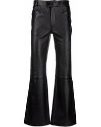 Ernest W. Baker - Leather Flare-Leg Trousers - Lyst