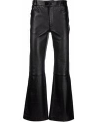 Ernest W. Baker - Leather Flare-Leg Trousers - Lyst