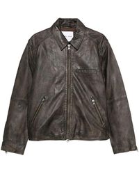 Samsøe & Samsøe - Sacliff X Zip-Front Leather Jacket - Lyst