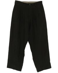 Ziggy Chen - Pleated Buttoned Trousers - Lyst