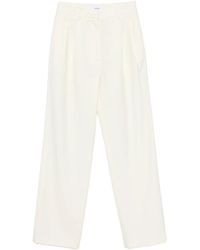 Lardini - Pleat-Detail Wide-Leg Trousers - Lyst