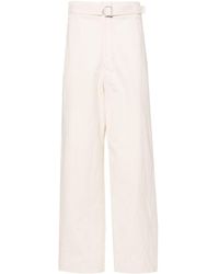 Lemaire - Mid-Rise Straight-Leg Trousers - Lyst