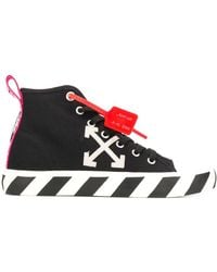 off white high top sneakers mens