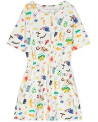 Bobo Choses - Funny Insects Organic Cotton Dress - Lyst