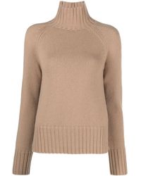 Max Mara - Fine-knit High-neck Sweatshirt - Lyst