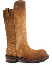 Ann Demeulemeester - Burned-Finish Suede Boots - Lyst