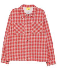 DIET STARTS MONDAY - Check-Print Logo-Embroidered Shirt - Lyst