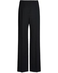 Max Mara - Pressed-Crease Wide-Leg Trousers - Lyst