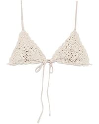 Frankie's Bikinis - Elena Crochet-Knit Triangle Bikini Top - Lyst