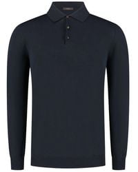 ZANONE-SLOWEAR - Buttoned Polo Shirt - Lyst