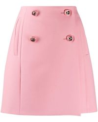 Prada Double-breasted Skirt - Pink